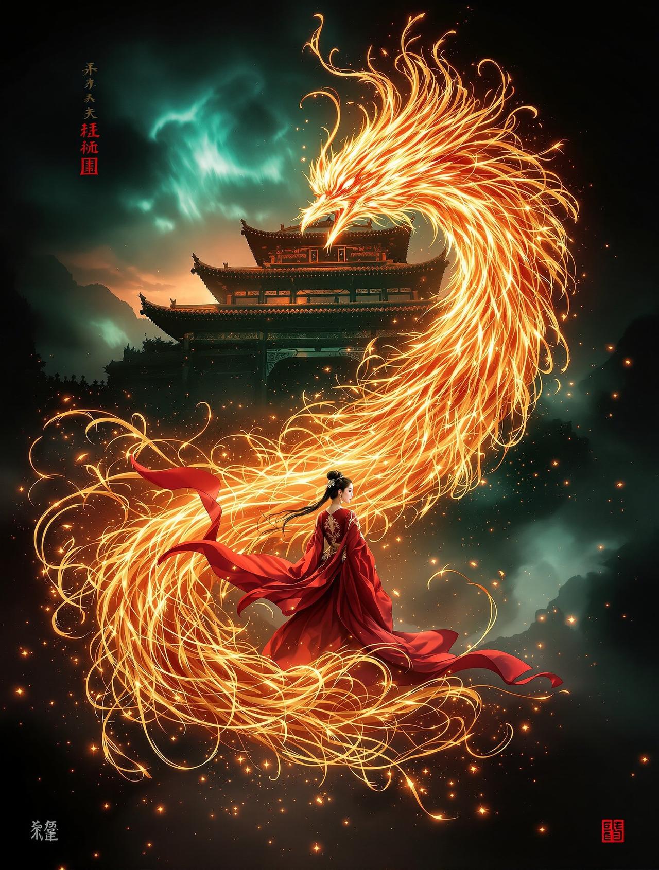 黄豆漫剧《凤鸣九天》海报